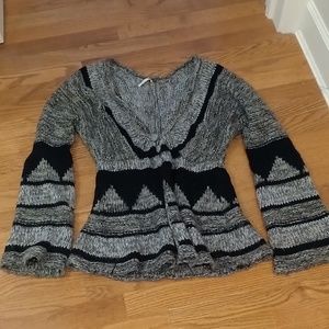 Open front Free people sweater